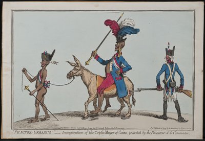 Praetor-Urbanus, Inauguration of the Coptic Mayor of Cairo, Preceded by the Procureur De La Commune by James Gillray